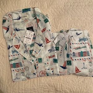 J Crew Cotton Pajama Short Set